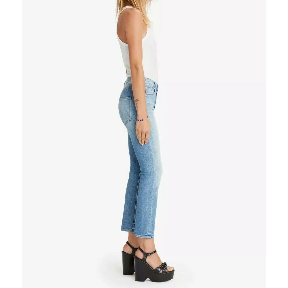 MOTHER The Dazzler Ankle Straight Jeans Camp Expert Light Wash NWT Size 24 25 - Picture 2 of 15